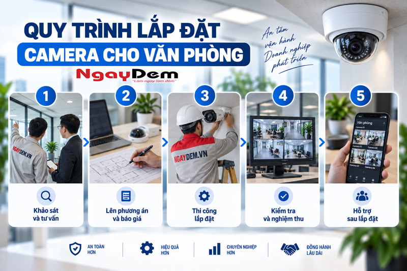 Dịch vụ lắp đặt camera cho văn phòng Dịch vụ lắp đặt camera cho văn phòng