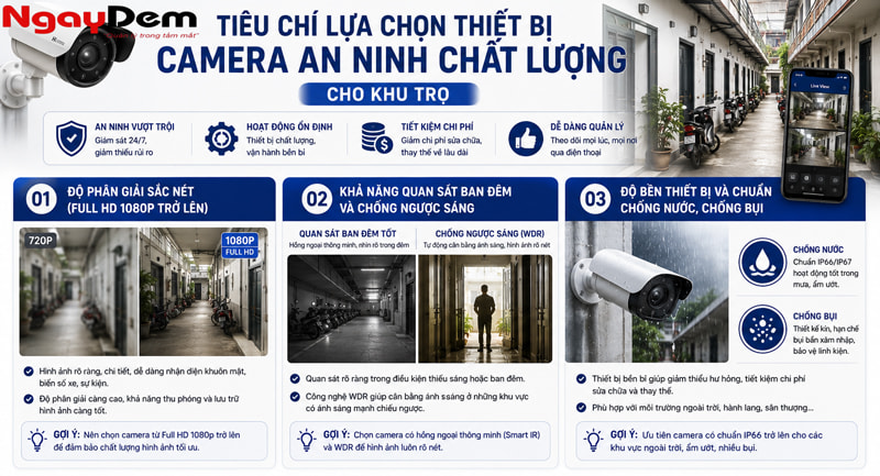 Lắp đặt camera nhà trọ 
