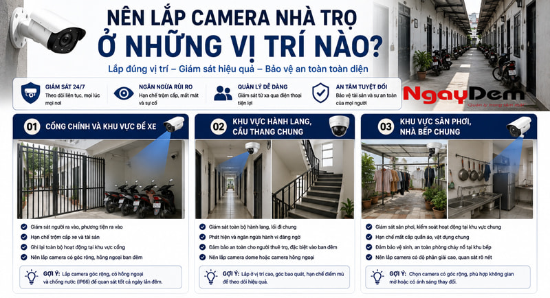 Lắp đặt camera nhà trọ 