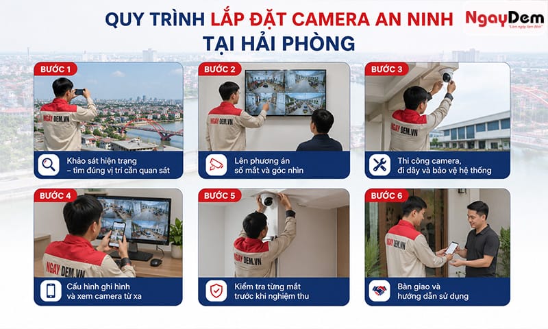Lắp đặt camera quan sát tại Hải Phòng