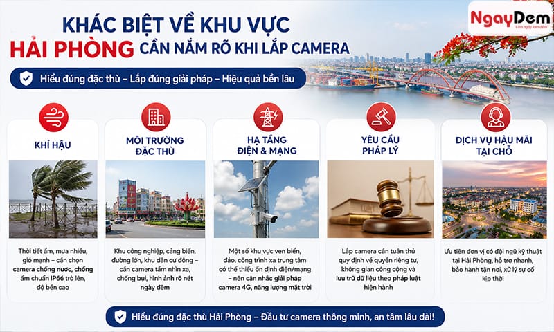 Lắp đặt camera quan sát tại Hải Phòng