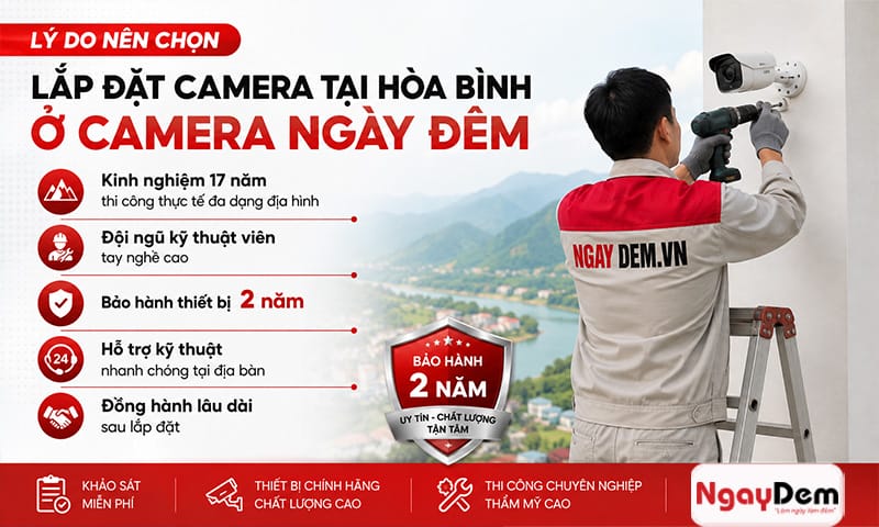 lắp đặt camera tại Hòa Bình