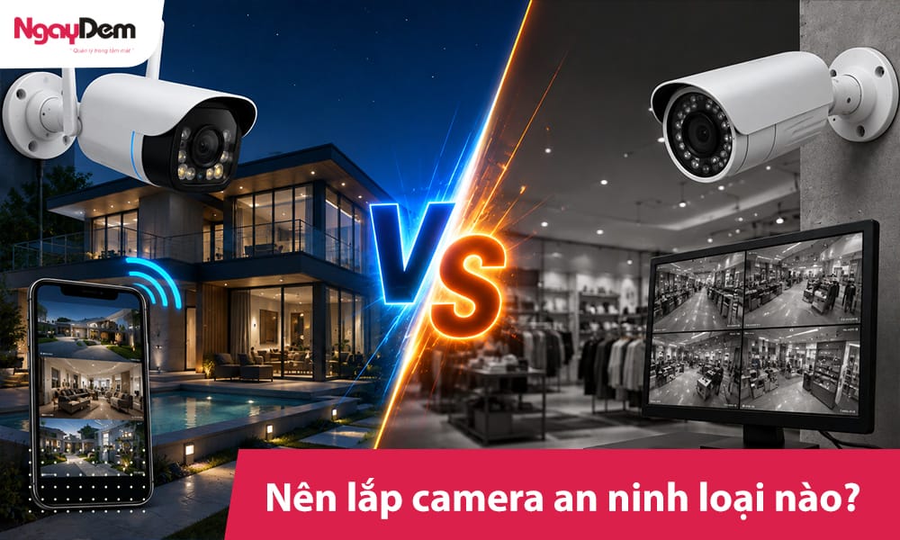 Nên lắp camera an ninh loại nào tiết kiệm nhất, bảo mật dữ liệu? Nên lắp camera an ninh loại nào tốt, giá rẻ| Tư vấn lựa chọn