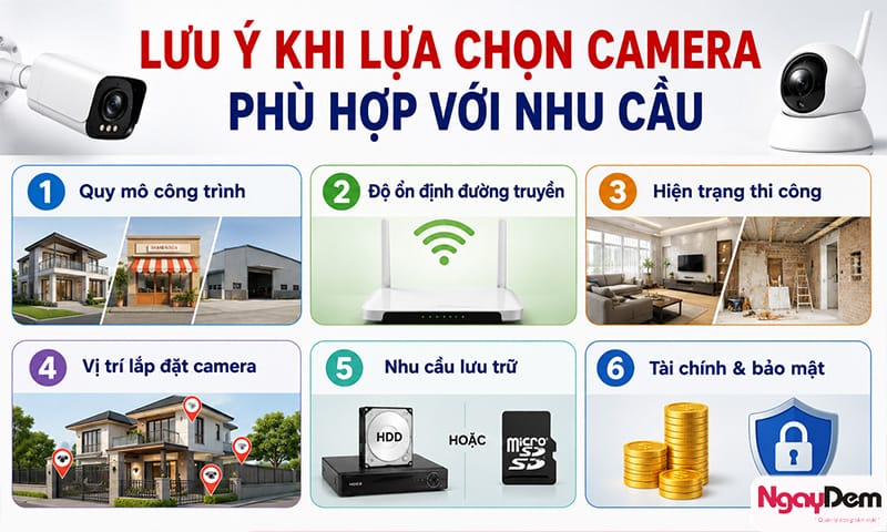 nên lắp camera có dây hay không dây