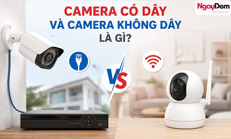 nên lắp camera có dây hay không dây