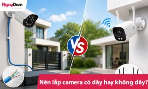 Nên lắp camera có dây hay không dây? Loại nào tốt hơn?