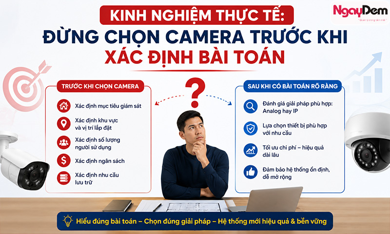 Trường hợp nên chọn lắp camera Analog
