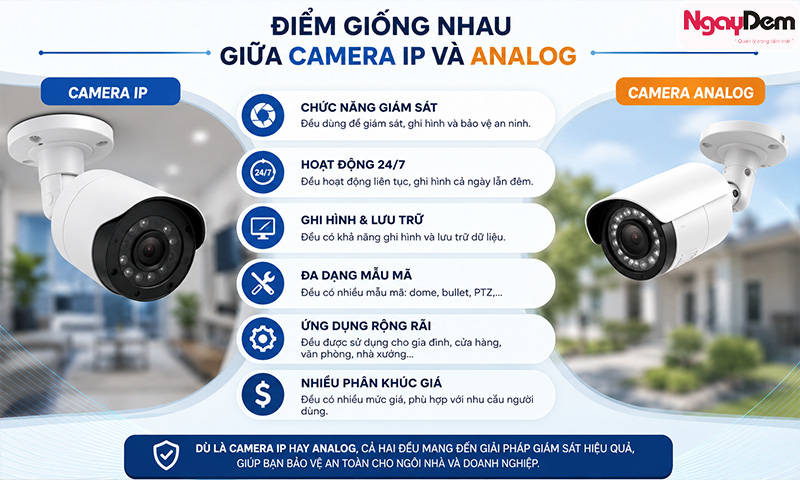 Trường hợp nên chọn lắp camera Analog