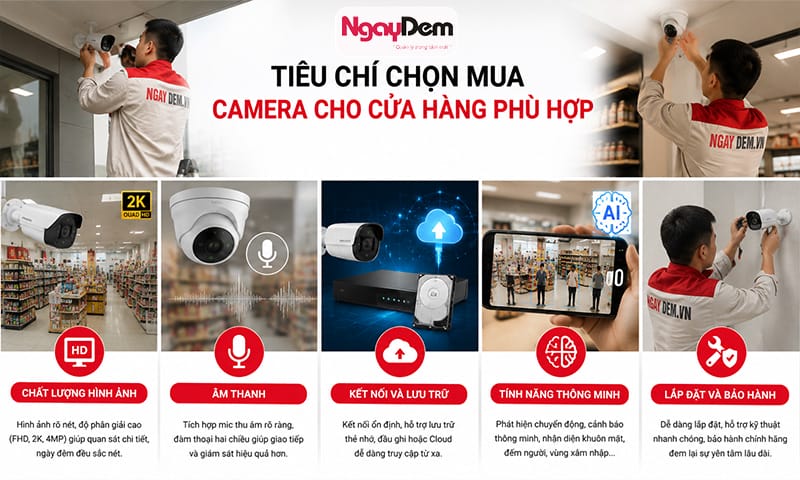 nên lắp camera nào cho cửa hàng