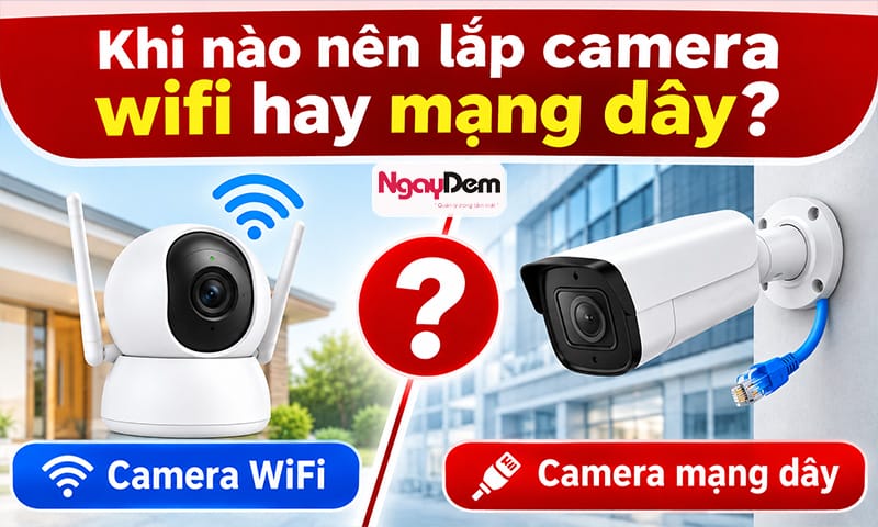 Lựa chọn chính xác nhu cầu và khu vực lắp đặt camera wifi và mạng dây nên lắp camera wifi hay mạng dây