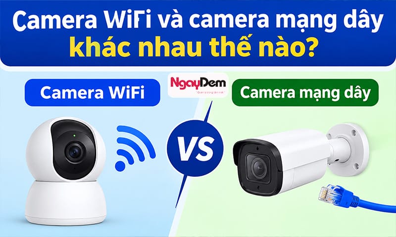 Sự khác biệt giữa camera wifi và mạng dây nên lắp camera wifi hay mạng dây