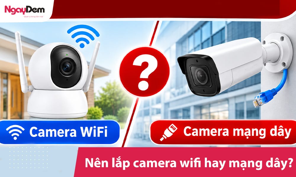 nên lắp camera wifi hay mạng dây