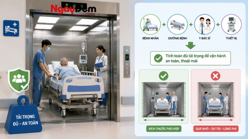Thang máy bệnh viện là gì?