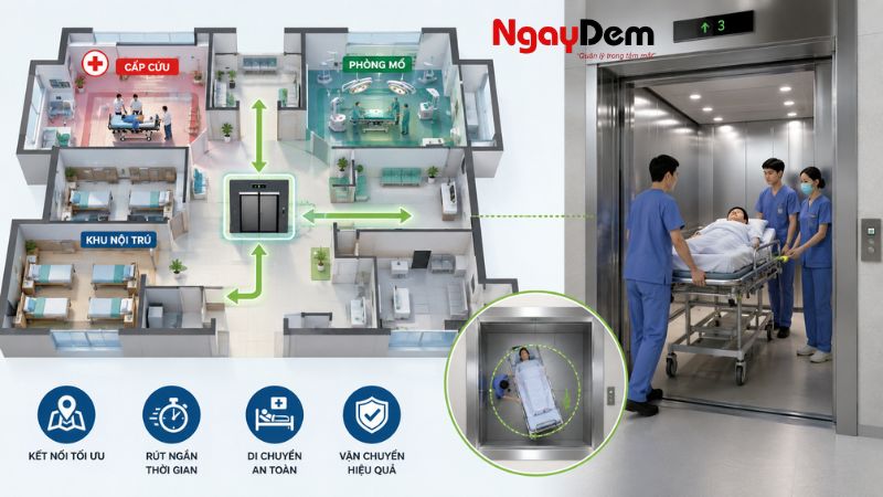 Thang máy bệnh viện là gì?