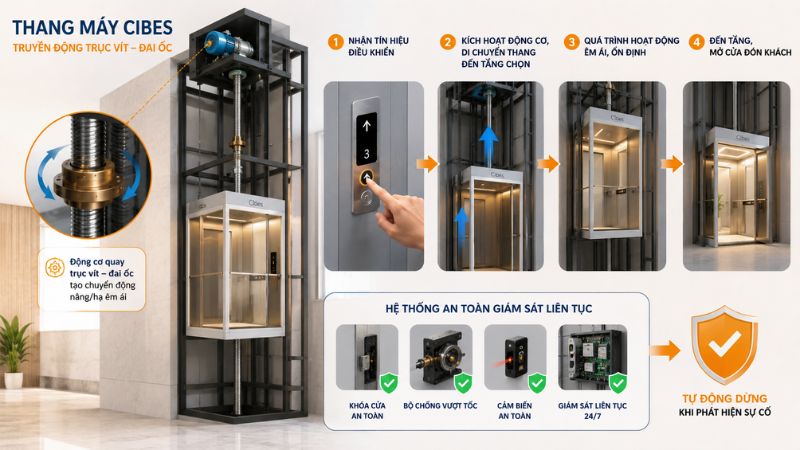 thang máy cibes lift