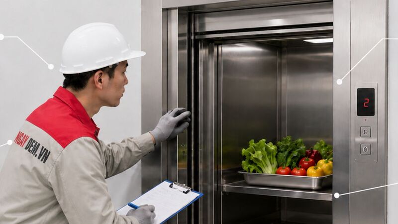 Thang tời thực phẩm là gì? Có nên lắp đặt cho nhà hàng?