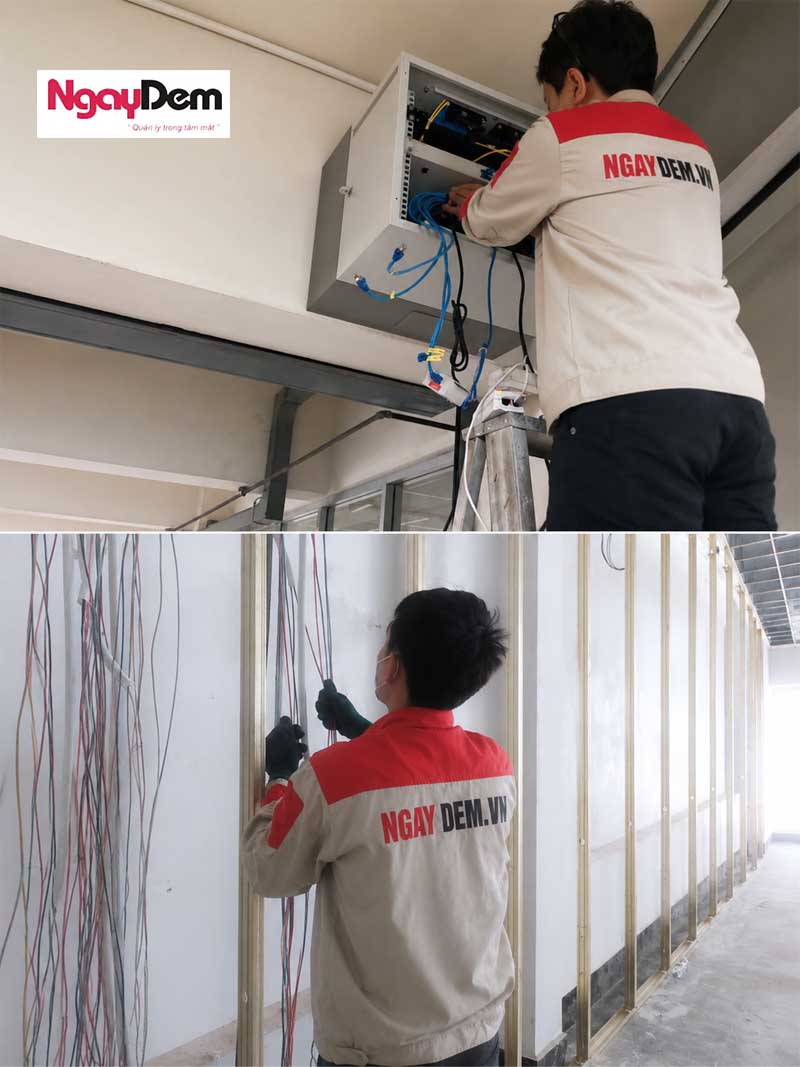 Nhà thầu cơ điện Ngày Đêm thi công hệ thống điện nhẹ tại Đống Đa