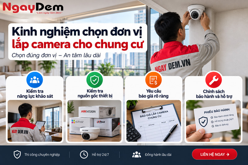 Lắp Camera Cho Căn Hộ Chung Cư Lắp Camera Cho Căn Hộ Chung Cư