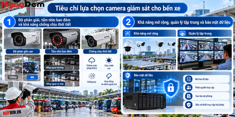 Lắp đặt camera cho bến xe giám sát toàn diện