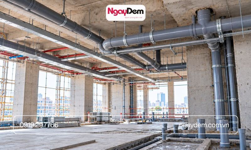 bản vẽ cad thi công điện nước