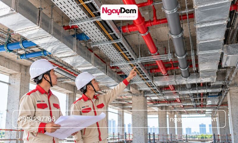 bản vẽ biện pháp thi công điện nước