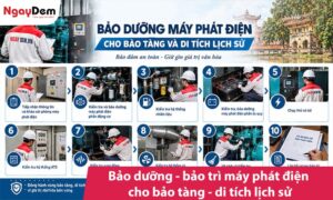 Bảo dưỡng - bảo trì máy phát điện cho bảo tàng| Di tích lịch sử