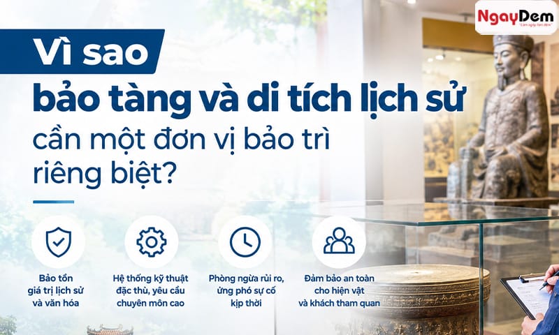 Bảo dưỡng - bảo trì máy phát điện cho bảo tàng| Di tích lịch sử