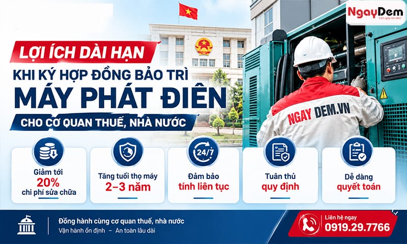 Bảo trì máy phát điện cho cơ quan nhà nước đình kỳ dài hạn với nhiều ưu đãi, chính sách Bảo dưỡng máy phát điện cho cơ quan thuế| Cơ quan nhà nước