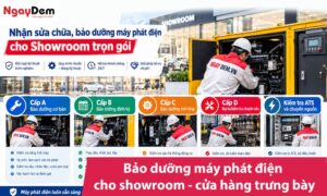 Bảo dưỡng máy phát điện cho showroom, cửa hàng trưng bày chuyên sâu