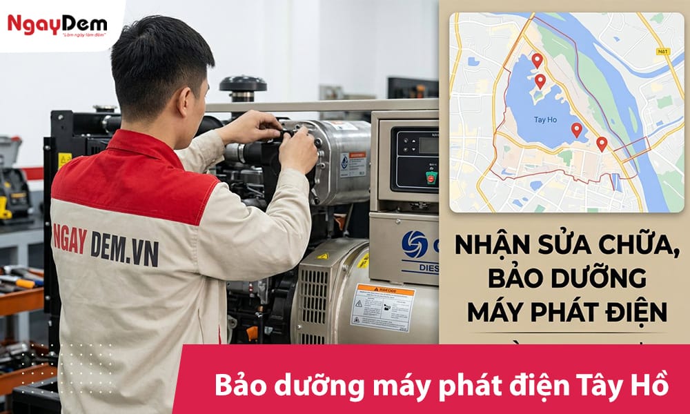 Sửa chữa bảo dưỡng máy phát điện tại Tây Hồ | Kỹ thuật chuyên nghiệp