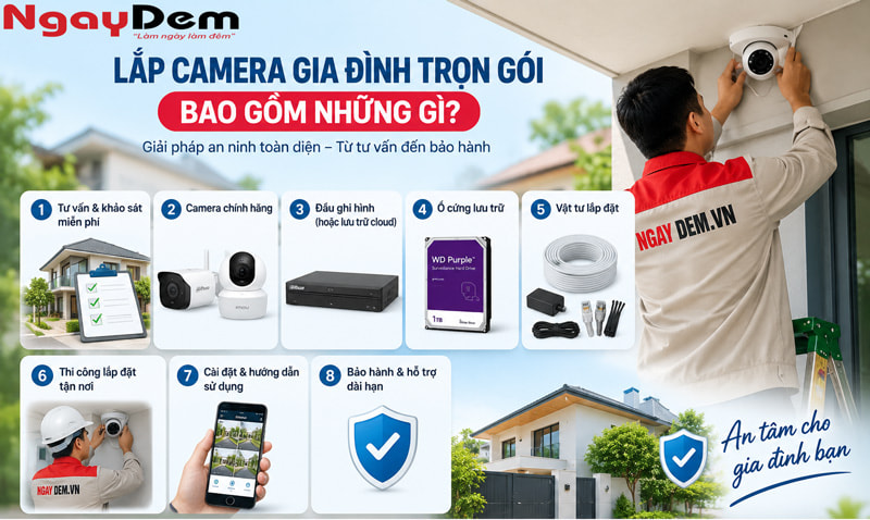 Báo giá lắp camera gia đình trọn gói ở Hà Nội Báo giá lắp camera gia đình trọn gói ở Hà Nội