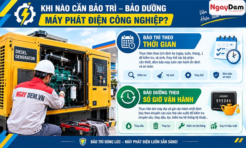 Bảo trì - bảo dưỡng máy phát điện công nghiệp uy tín| Có mặt ngay