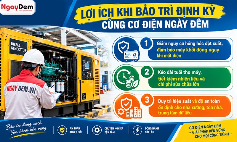 Bảo trì - bảo dưỡng máy phát điện công nghiệp uy tín| Có mặt ngay