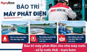 Bảo trì máy phát điện cho nhà máy nước| xử lý nước thải| trạm bơm