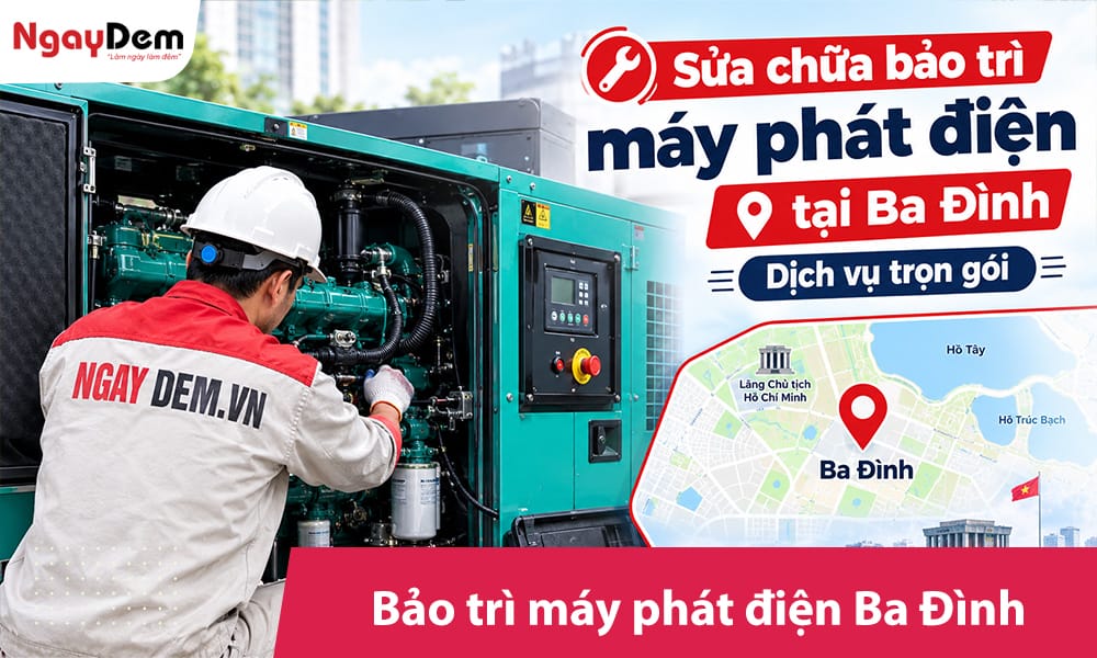 Sửa chữa bảo trì máy phát điện tại Ba Đình | Dịch vụ trọn gói