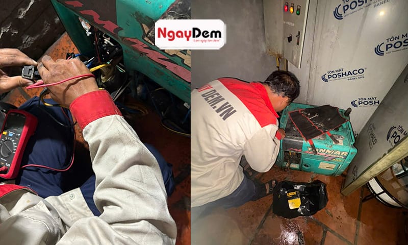 Kỹ thuật viên bảo dưỡng máy phát điện lâu năm kinh nghiệm bảo trì máy phát điện tại Cầu Giấy