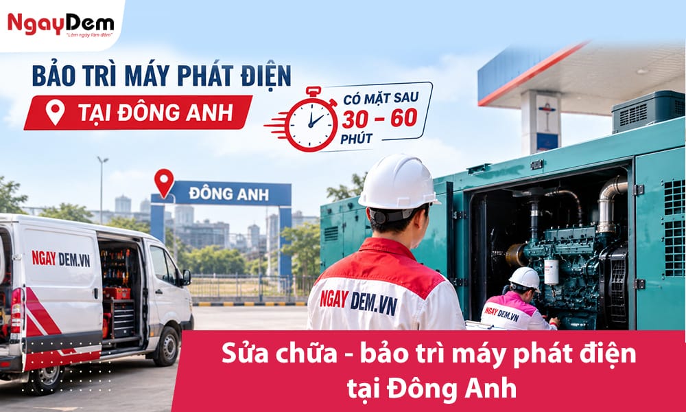 Bảo trì máy phát điện tại Đông Anh | Có mặt sau 30–60 phút