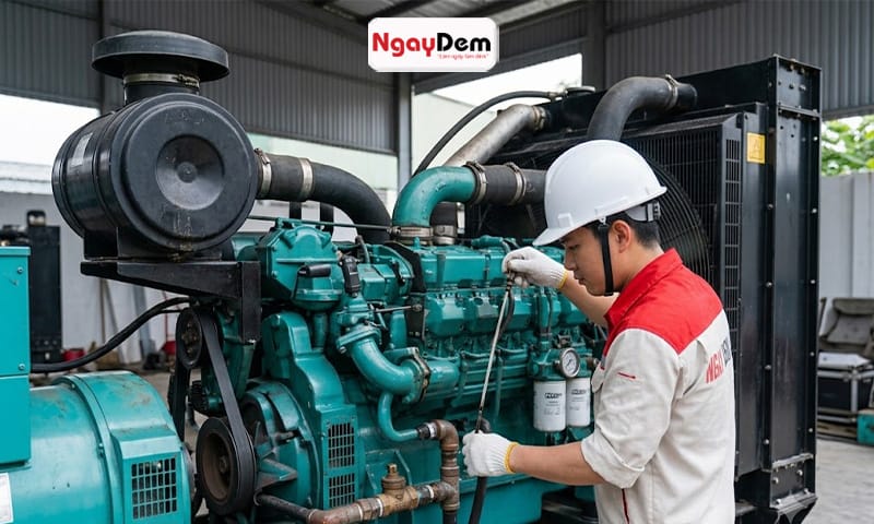 Triển khai kiểm tra hệ thống làm mát máy phát điện Bảo trì máy phát điện tại Hoàng Mai