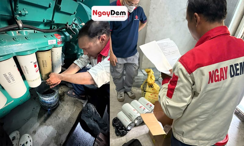 Chọn Nhà thầu cơ điện Ngày Đêm an tâm chất lượng - bảo hành uy tín Bảo trì máy phát điện tại Hoàng Mai