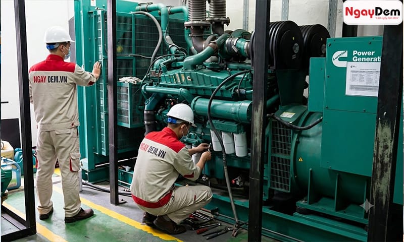 Quy trình bảo dưỡng máy phát điện trạm dừng nghỉ chuẩn - đảm bảo máy chạy ổn định Bảo trì máy phát điện trạm dừng nghỉ | Uy tín, 24/7