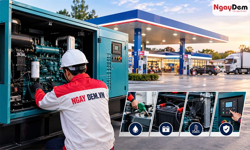 Đặc thù của dòng máy phát điện trạm dừng nghỉ Bảo trì máy phát điện trạm dừng nghỉ | Uy tín, 24/7