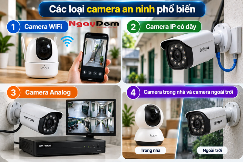 Camera an ninh là gì? Tìm hiểu cấu tạo & phân loại