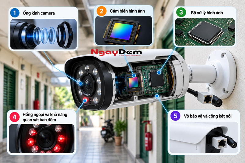 Camera an ninh là gì? Tìm hiểu cấu tạo & phân loại