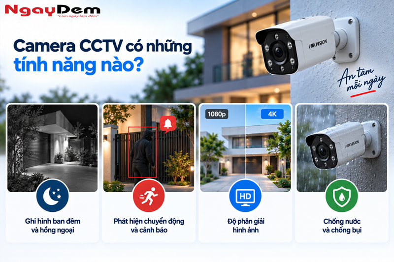 Camera giám sát CCTV là gì? Cấu tạo, phân loại & cách hoạt động Camera giám sát CCTV là gì? Cấu tạo, phân loại & cách hoạt động