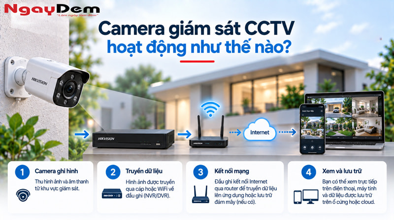 Camera giám sát CCTV là gì? Cấu tạo, phân loại & cách hoạt động Camera giám sát CCTV là gì? Cấu tạo, phân loại & cách hoạt động