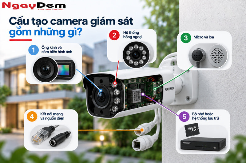 Camera giám sát là gì? Cấu tạo, tính năng và cách chọn Camera giám sát là gì? Cấu tạo, tính năng và cách chọn