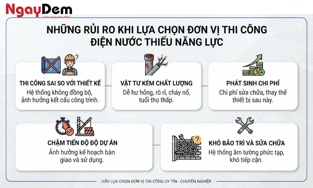 chuyên thi công điện nước