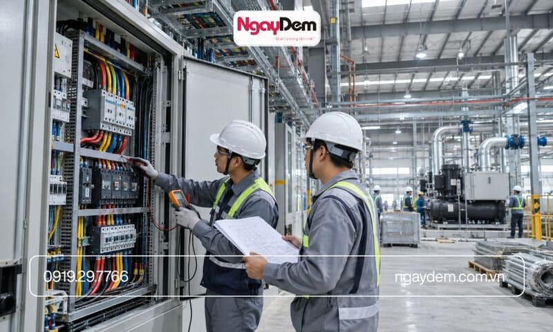 Nhà thầu thi công điện nước và M&E