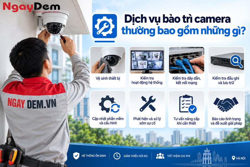 Top 5 Công Ty Dịch Vụ Bảo Trì Camera Tại Hà Nội Top 5 Công Ty Dịch Vụ Bảo Trì Camera Tại Hà Nội