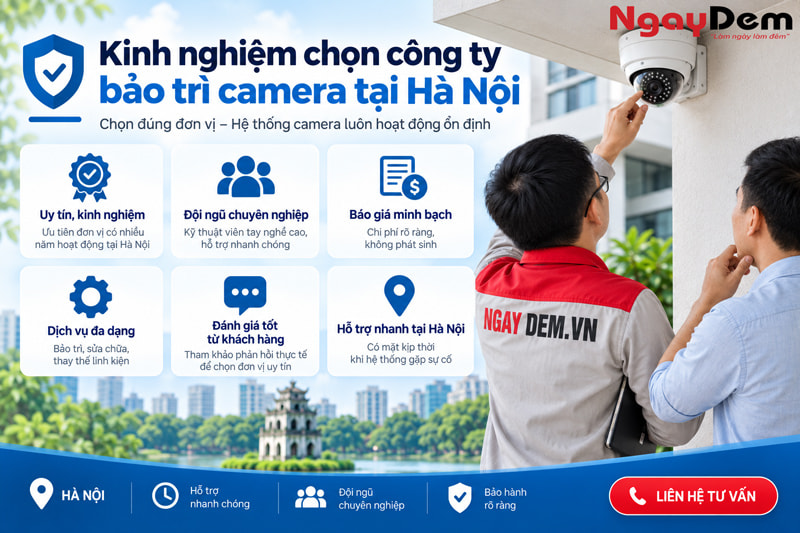Top 5 Công Ty Dịch Vụ Bảo Trì Camera Tại Hà Nội Top 5 Công Ty Dịch Vụ Bảo Trì Camera Tại Hà Nội